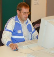 Alois Fässler beim Erstellen der Rangliste.